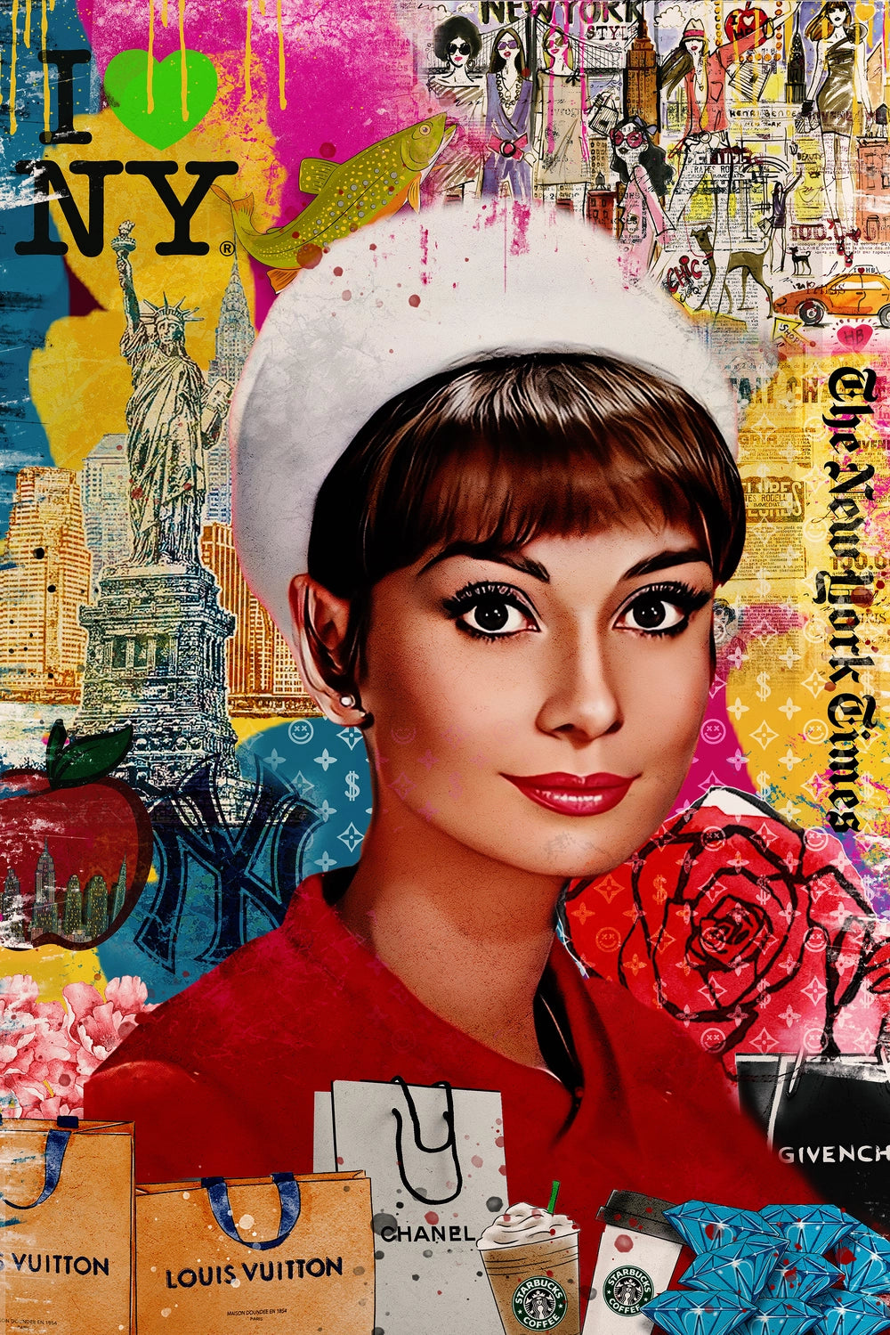 Obraz Canvas POP Art Audrey Hepburn