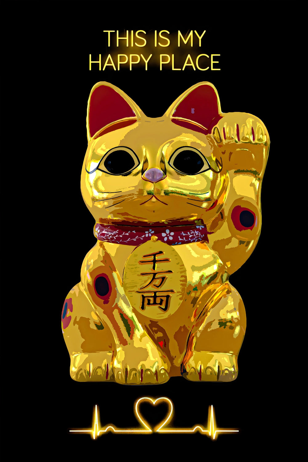 Obraz Canvas POP ART Kot Szczęścia Maneki Neko