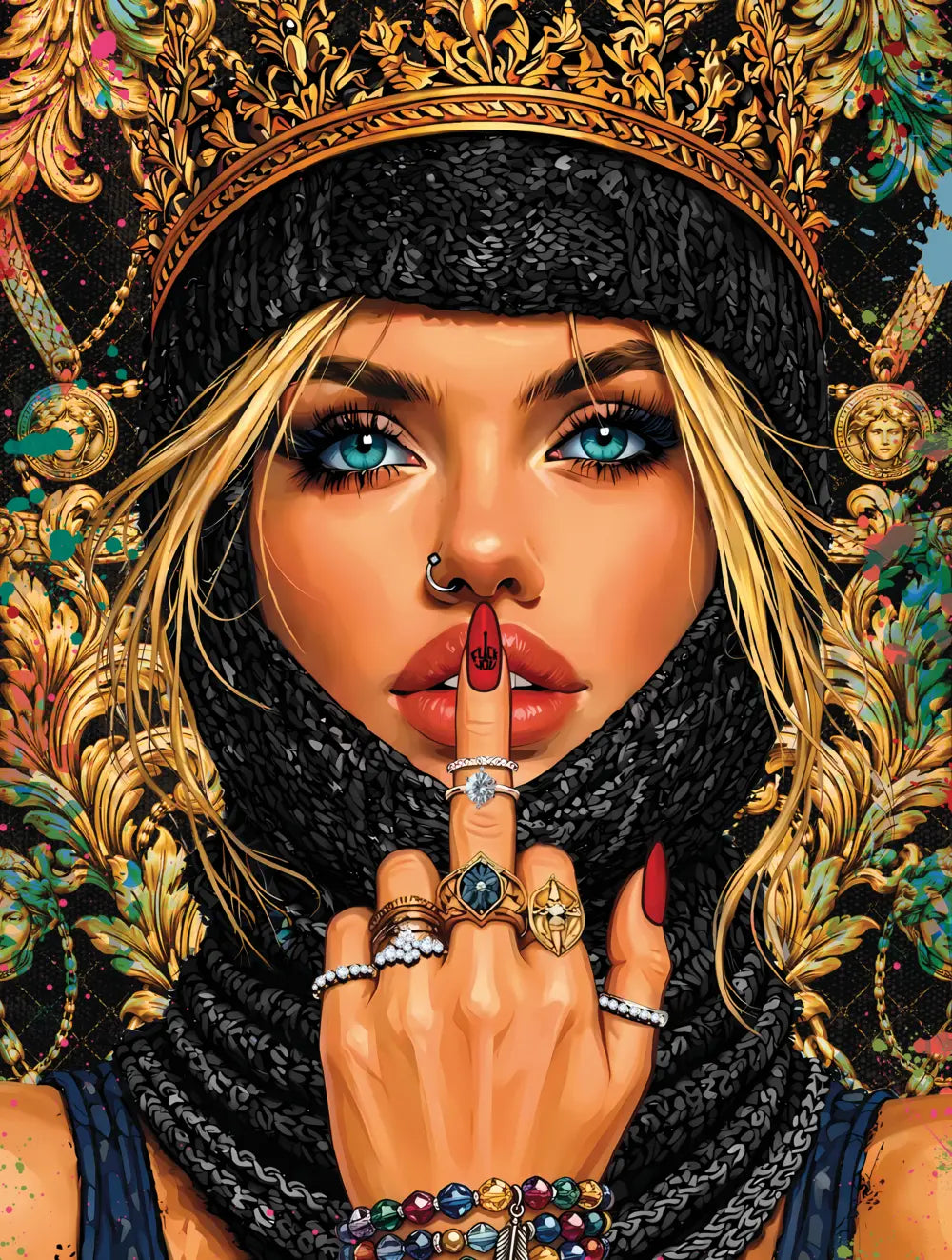 Złota cisza – kobiecy portret w stylu glamour