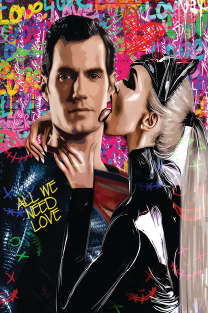 Obraz Canvas  POP Superman i Catwoman