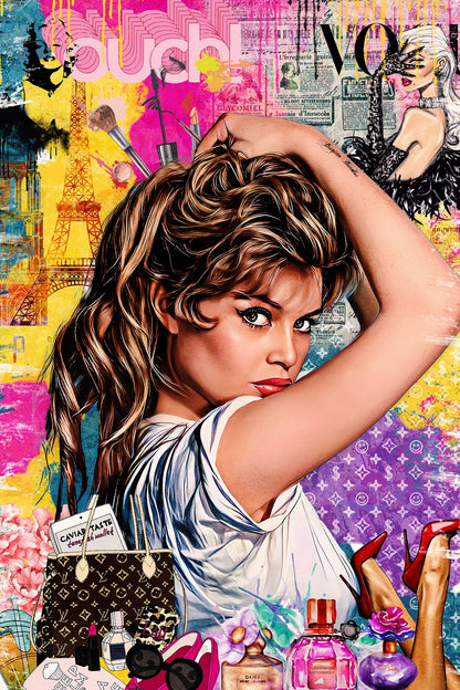 Obraz Canvas  POP Art Brigitte Bardoux