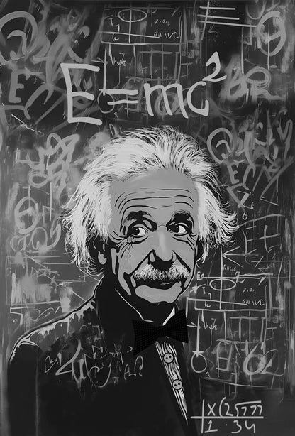 Albert Einstein Pop Art E=mc²