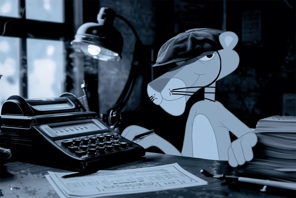 Pantera Księgowa Liczymy do zera , obraz na płótnie