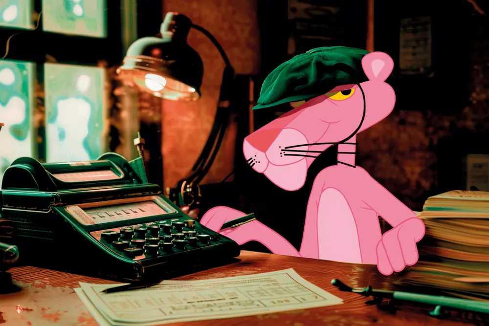 Pantera Księgowa Liczymy do zera , obraz na płótnie