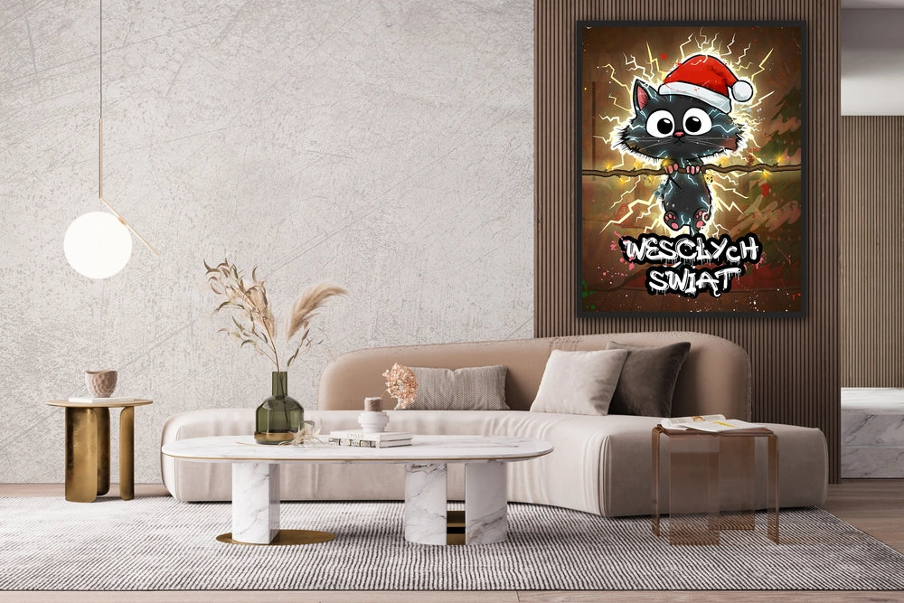 Elektryzujący kot – Wesołych Świąt