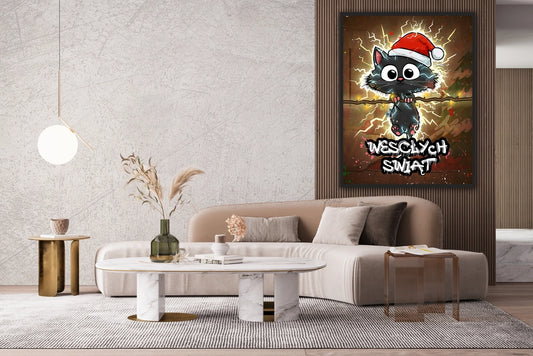 Elektryzujący kot – Wesołych Świąt