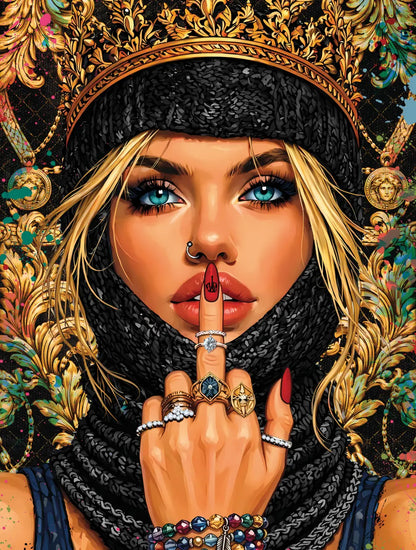 Złota cisza – kobiecy portret w stylu glamour