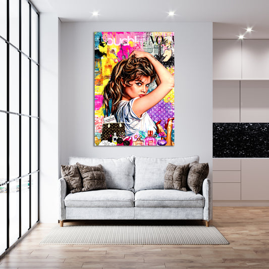 Obraz Canvas  POP Art Brigitte Bardoux