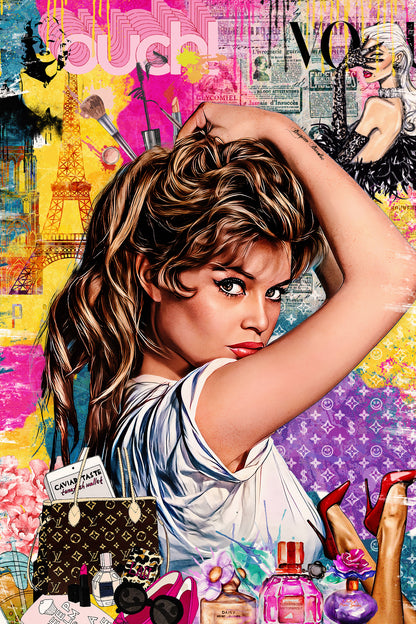 Obraz Canvas  POP Art Brigitte Bardoux